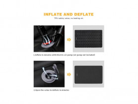 Коврик самонадувающийся 1906 SUPER COMFORT DOUBLE, 190х127х10 см, King Camp