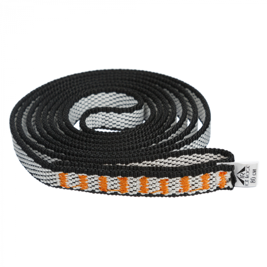 Петля, черно-белая, дайнема, шир. 12мм