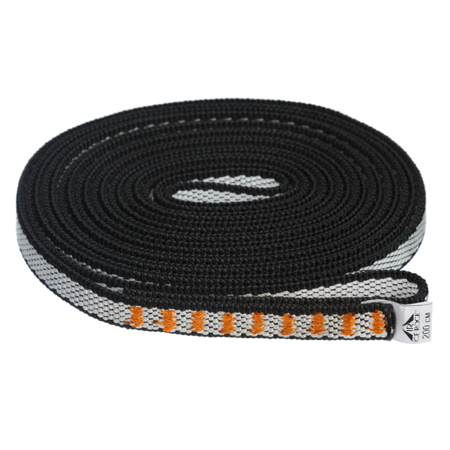 Петля, черно-белая, дайнема, шир. 12мм