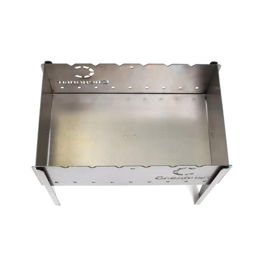 Мангал складной, 49х31х37 см, толщина 2 мм, без шампуров, СЛЕДОПЫТ