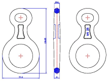 Восьмерка классическая малая S 2500 кг (дюралевая)