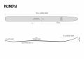 Лыжи охотничьи ТАЙГА 185×15 см, дерево-пластик
