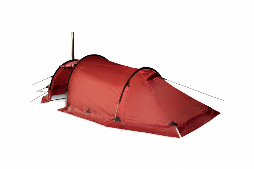 Палатка TALBERG Norga 2, двухместная, с выходом под трубу, красный цвет