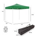 3001S Тент садовый 3х3х2,4м (раскладывается гармошкой) зеленый