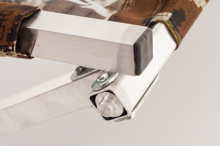 Раскладушка туристическая в чехле Пингвин, 1850х650х400 мм, труба алюминиевая 25х25 мм