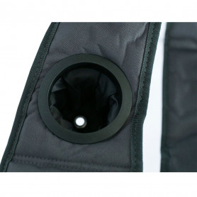 Кресло с регулируемым наклоном спинки Tramp (черный/серый)