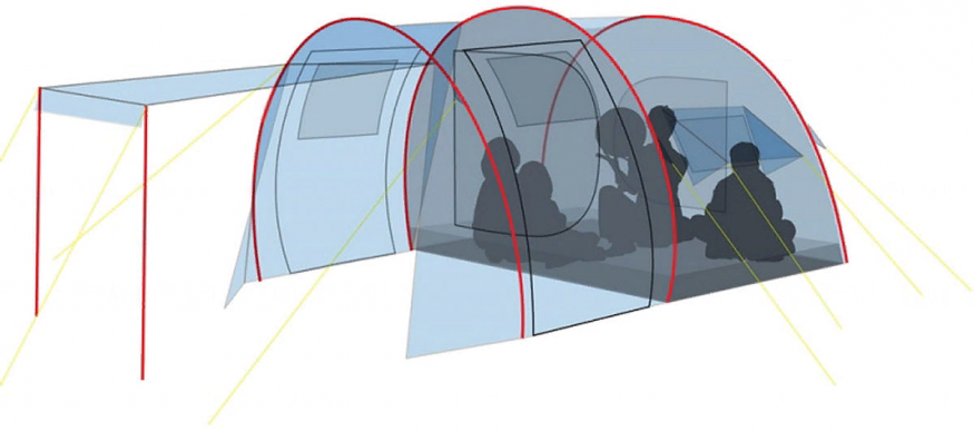 Палатка Tanga 3, цвет woodland, Canadian Camper