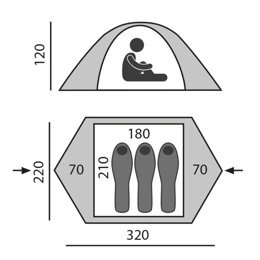 Быстросборная палатка Flex 3 Pro зеленая, BTrace