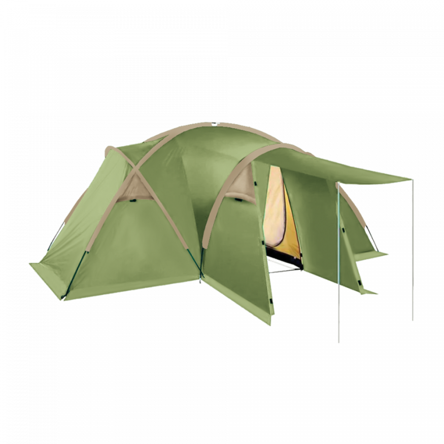 Палатка &amp;quot;Prime 4&amp;quot; зеленый/бежевый, Btrace