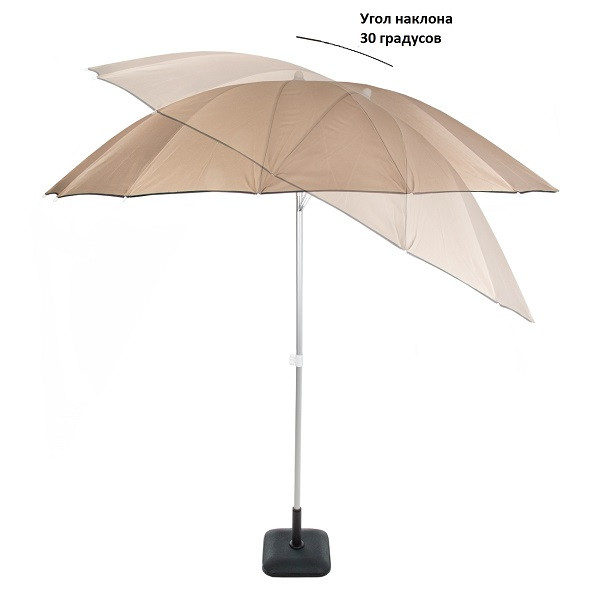 Зонт садовый (d=2.4m) темно-бежевый, A2071, Green Glade