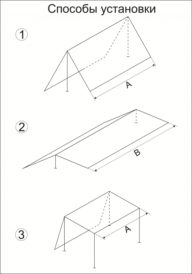 Тент Век 3x6 Армейский усиленный