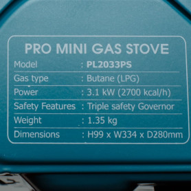 Газовая плита NaMilux NA-PL2033PS (подогрев баллона)