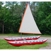 Мачта с креплением на катамаране