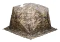 Палатка зимняя ЧУМ 2 (трехслойная, камыш с выводом под трубу и навесом)
