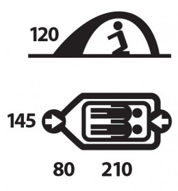 BIZAM палатка, 2, камуфляж