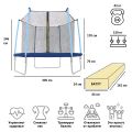 Батут уличный с сеткой 10-футовый (3 ножки 6 стоек)   без верх.кольца 
